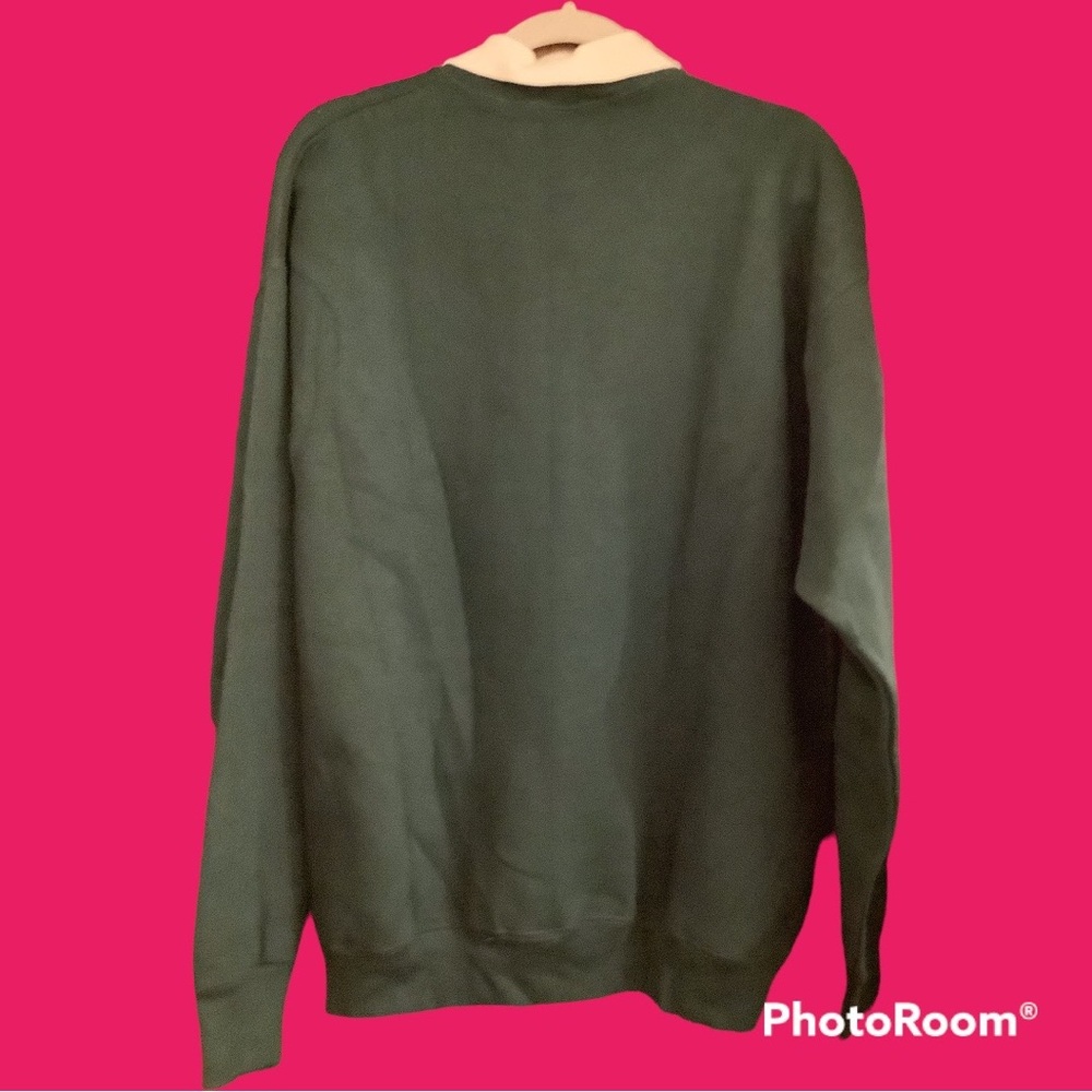 Embroidered Grandma University Sweatshirt  green. Halls of Higher Hugging. NWT - Picture 2 of 5